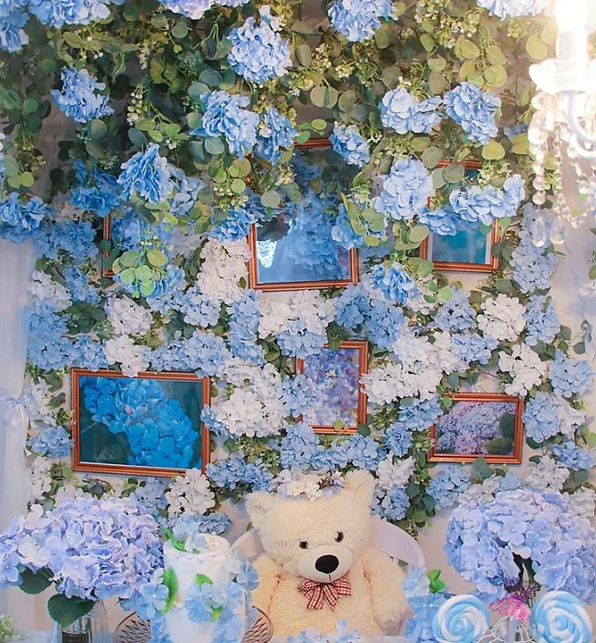 紫陽花とひまわり