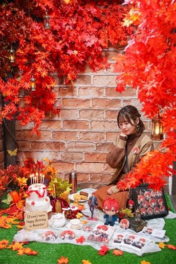 紅葉エリアでの推し活ピクニック